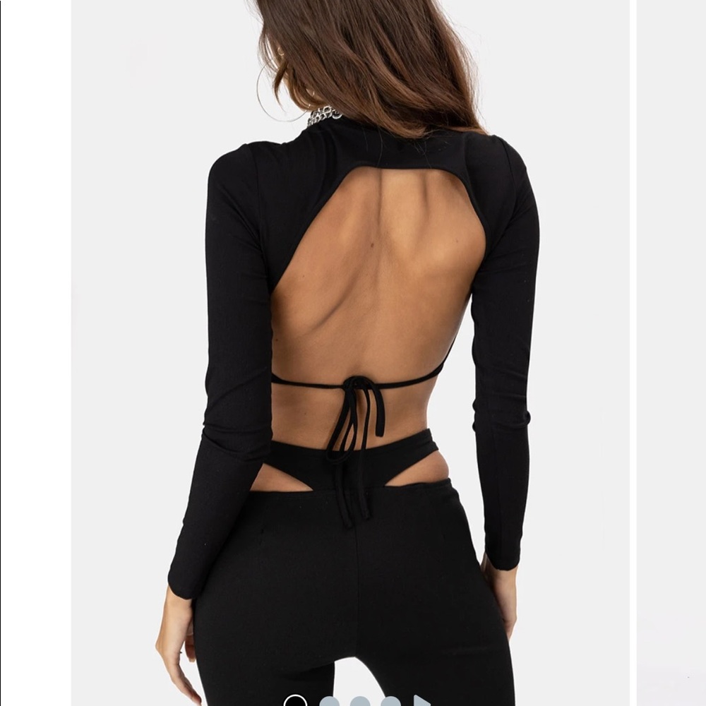 Halo open back crop top from adika